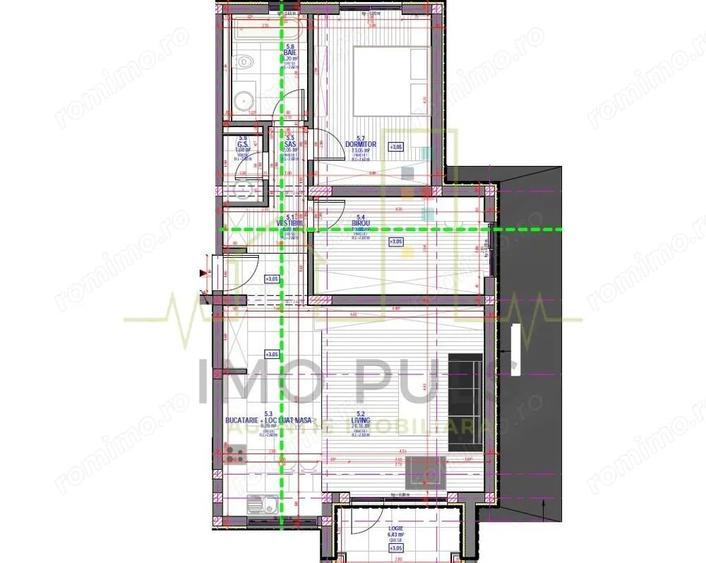 3 Camere. Etaj 1. Mobilat si utilat. 2 locuri de parcare. 2 Bai. 2 Balcoane - 7