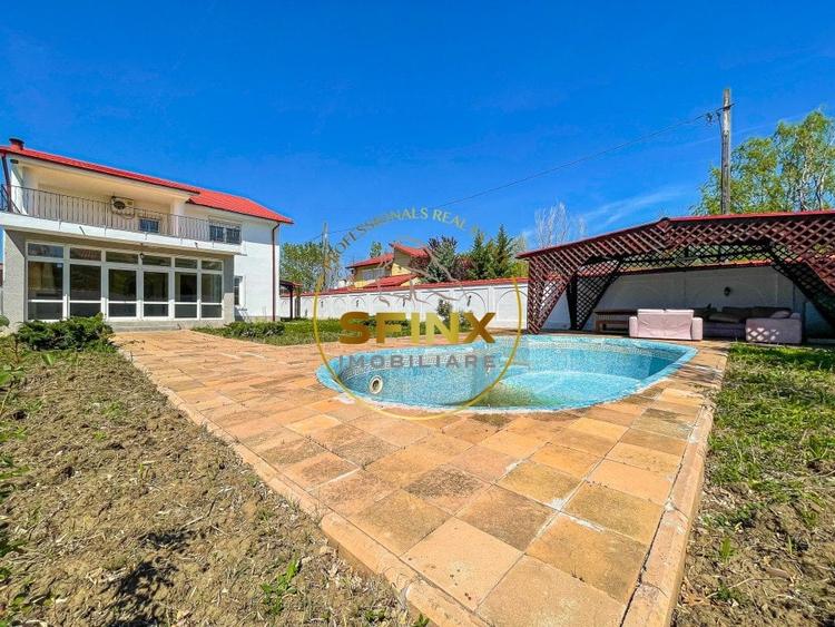 Vila cu piscina teren 828 mp Domnesti, comision 0 - 1