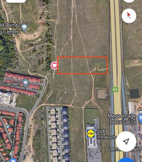 Teren intravilan, 2500 mp, regim inaltime P+6 Pipera - Autostrada A3 - 1