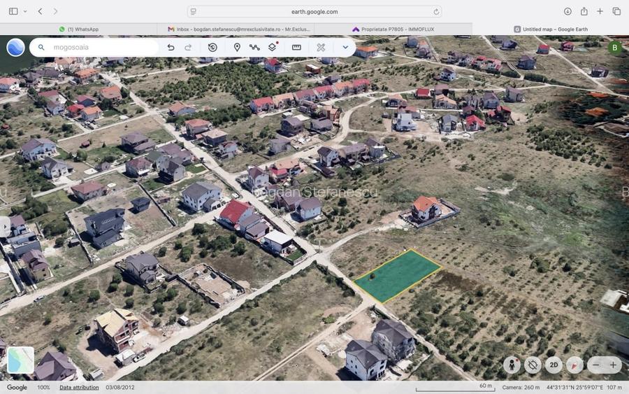 Teren in suprafata de 854 mp utili, cu deschidere pe strada Eugen Barbu 21