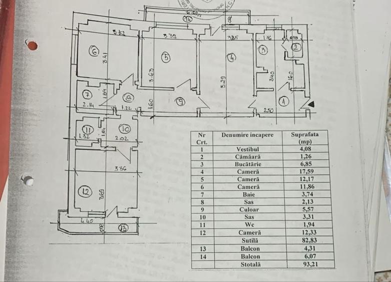 APARTAMENT 4 camere la 3 minute de metrou Costin Georgian cu centrala - 1