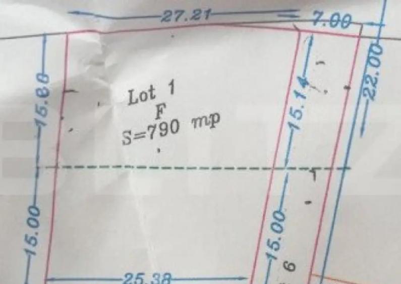 Teren intravilan de vanzare, 790 mp, Bistrita - 1