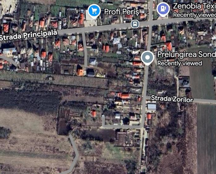 Teren de vânzare – Periș, Strada Zorilor || 1.580 mp || Deschidere 20 ml - 2