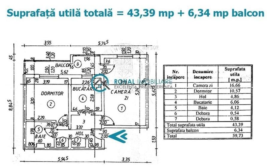 Royal Imobiliare - Vanzare apartament 2 camere zona Democratiei - 7