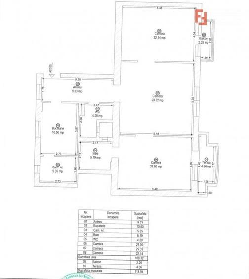 Apartament cochet 3 camere, 108 mp utili, Nokia, Semicentral - 26