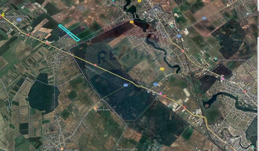 Teren Construcții intravilan de 193500 mp, în Tărtășești