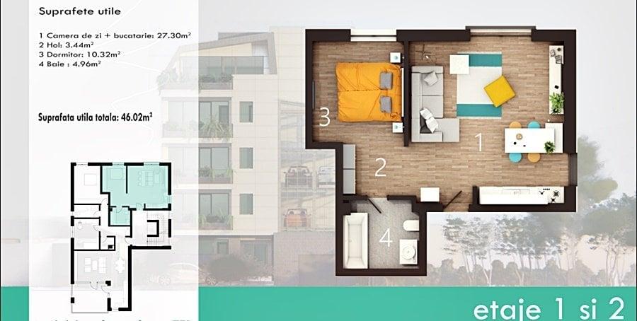 Dacia-Hasdeu, Proiect Nou, 2 camere - 8