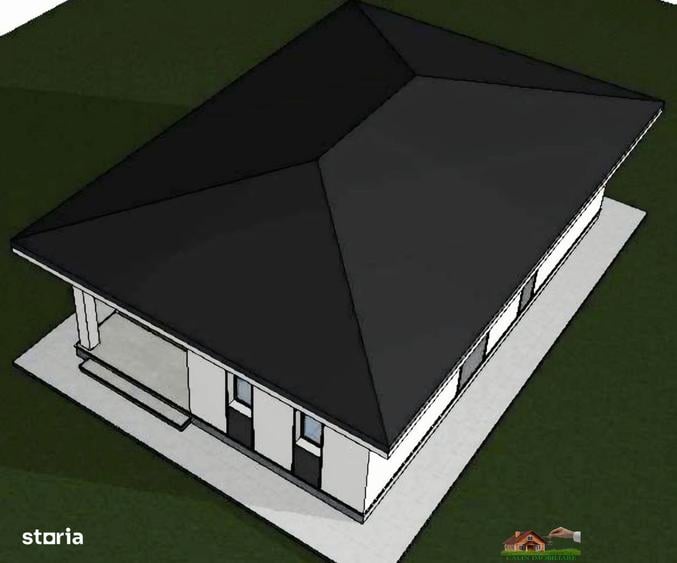 Case individuale Plan Parter 3 camere 76mp Teren 300 mp Lunca Ceta?uii - 2