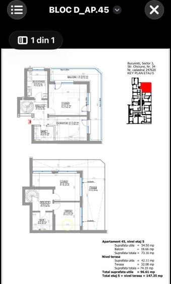 PENTHOUSE-URI  SPLAIUL UNIRII,DELTA VACARESTI,Etaj 5-6,Scara interioara,3-7 Cam. - 14