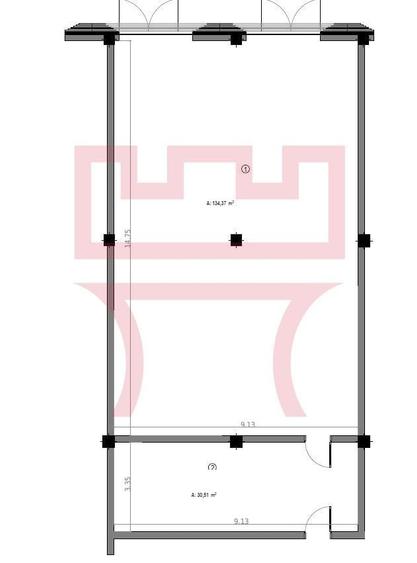 Inchiriere spatiu comercial multifunctional inaltime 6.5ml 165mp 330mp - 4