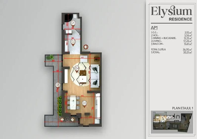 Garsoniera I 2 min Metrou Obor | Bloc Nou I - 6