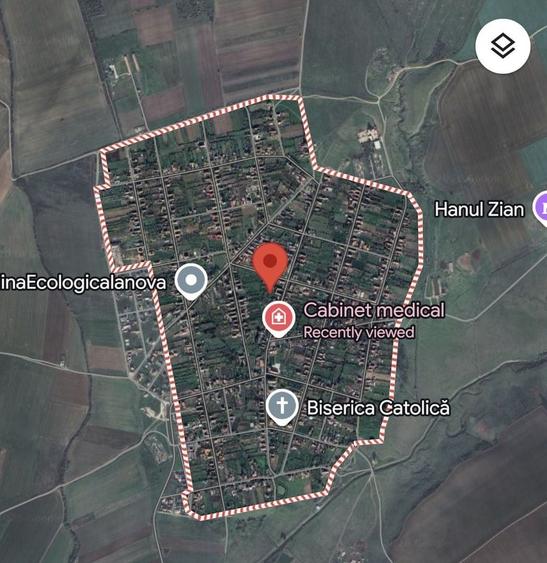 Teren intravilan 1.600 mp, Ianova – toate utilitățile, front 18 ml - 1