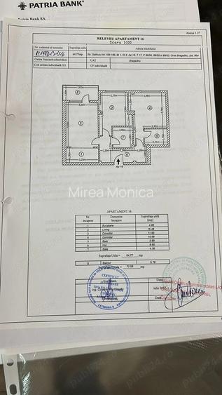 Apartament 3 camere complet mobilat