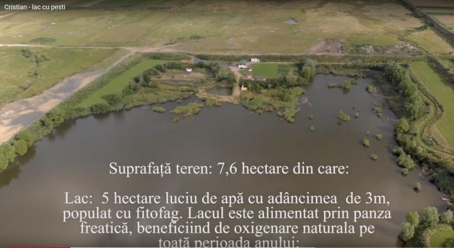 Lac Piscicol cu teren 7,5 HA de vanzare in Jud Sibiu la 10 km de Sibiu - 1