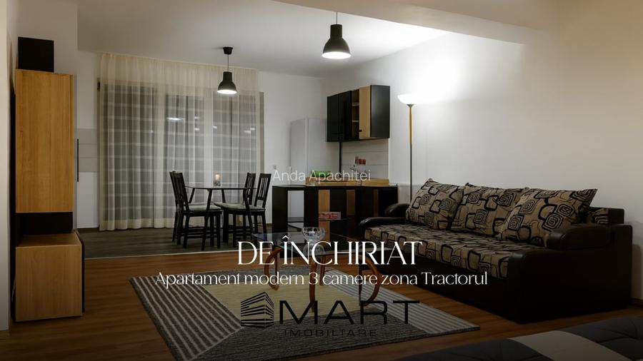 Apartament 3 camere, zona Tractorul Apartament 3 camere, zona Tractorul