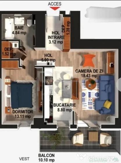 2 camere, et 2/11, 65 mp, parcare-Moghioros Park - Bucuresti (Bucuresti-Ilfov) - 10