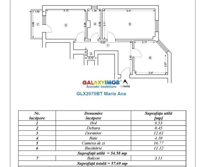 Tur Virtual: Apartament 2 camere, 57.69 mp. etaj 2, Nicolae Iorga! - 3