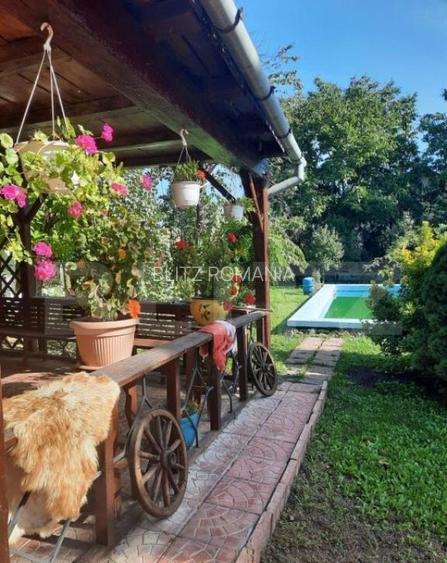 Colt de poveste, 1600 mp, piscina, semineu, centru Giarmata