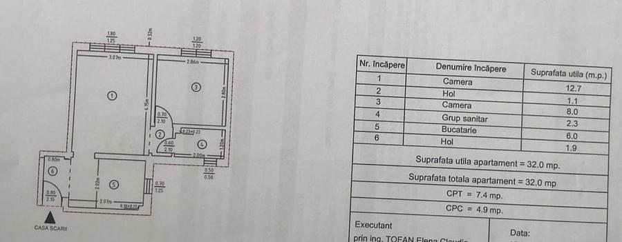 Apartament 2 camere, etaj 1, cartier Lenin - 10