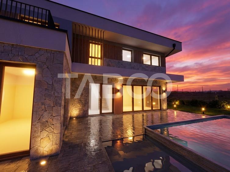 Vila moderna calitate premium 5 camere curte cu piscina Sannicoara - 4