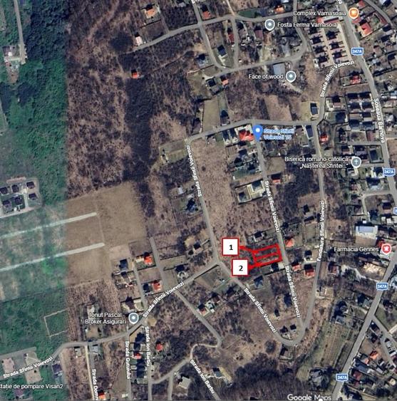 Bucium la 7km de centrul Iasului doua loturi de cate 780mp, priveliste splendida - 1