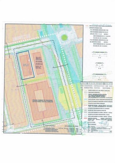 Expoziției, S= 2672 mp, cu Aut Constr, Dd = 36-75 ml, S+D+P+E6, CUT-2.88, POT=55 - 1