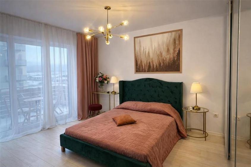 Tur 3D! Eleganta garsoniera, decomandata, mobilata, terasa, boxa, Avantgarden, B - 5