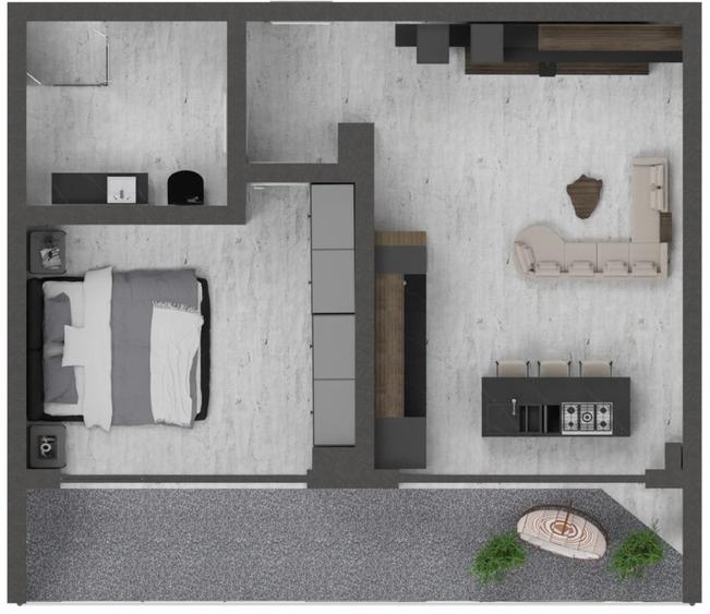 Apartament 2 camere Mamaia Nord -OBA Urban Residence- Proiect finalizat - 1