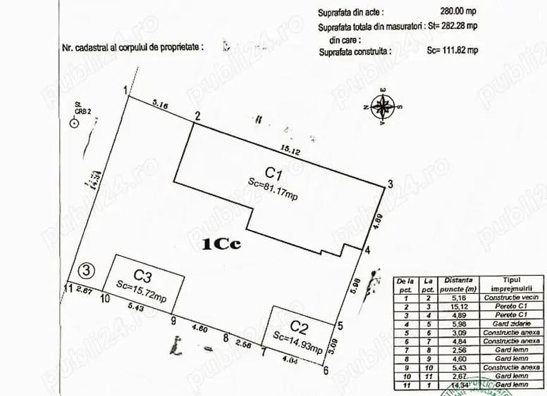 Casa 3 camere cu centrala pe gaz Abator, Constan?a teren 280 mp - 1