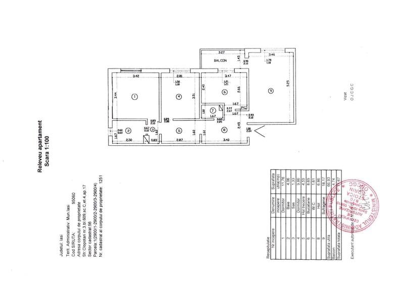 Apartament 3 camere, decomandat, liber, renovat, etaj 4, proprietar - 2