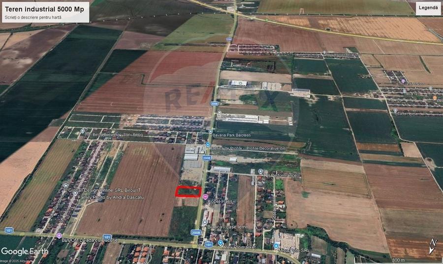 Teren 5.000mp Balotesti cu autorizatie hala - 6