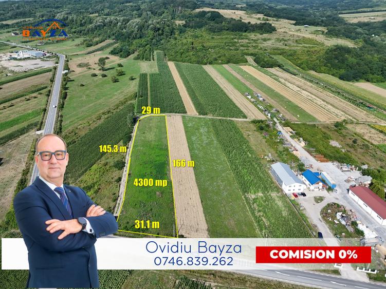 Teren intravilan de vânzare - 4300 mp | Deschidere generoasă | Fărcașa, MM - 1