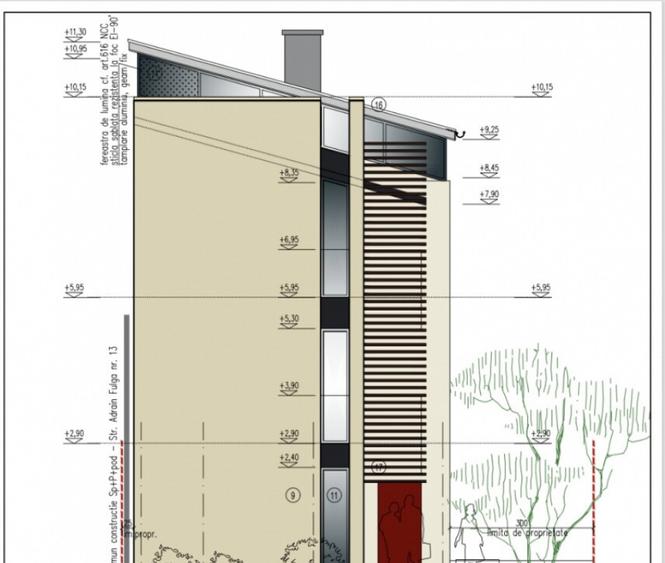 Belvedere- teren cu autoriza?ie de construire - S+P+2et - 3