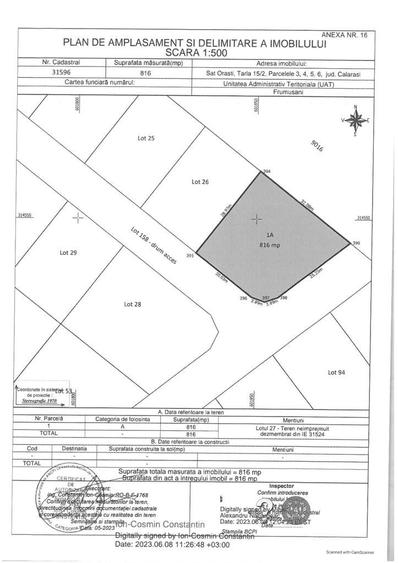 Loturi pentru case la intrarea in Frumusani - 3
