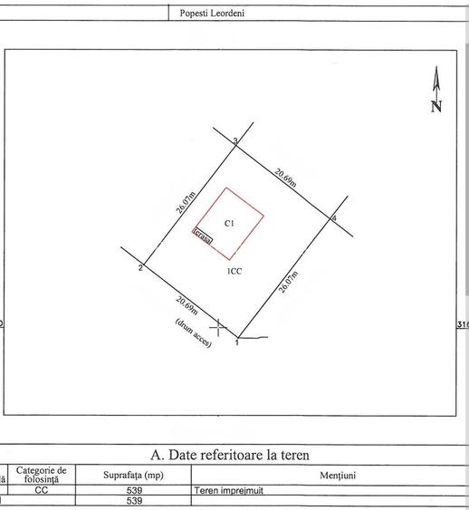 Casa Individuala - 4 Camere - 539 mp teren - Sos. Oltenitei DN 4 / A0