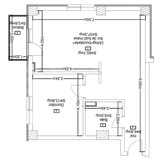 Apartament 2 camere, 61mp, bloc nou, zona Corneliu Coposu - 5