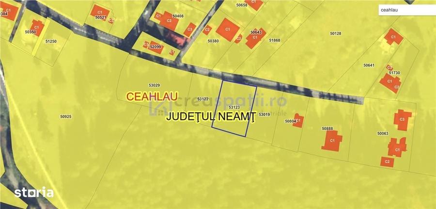 Teren in Statiunea Durau, Ceahlau, 1048mp, str. Stejarului - 1