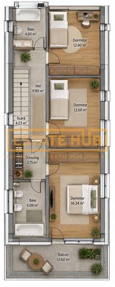 Duplex premium cu eficien?a energetica ridicata - Cartier Europa, Alee - 2