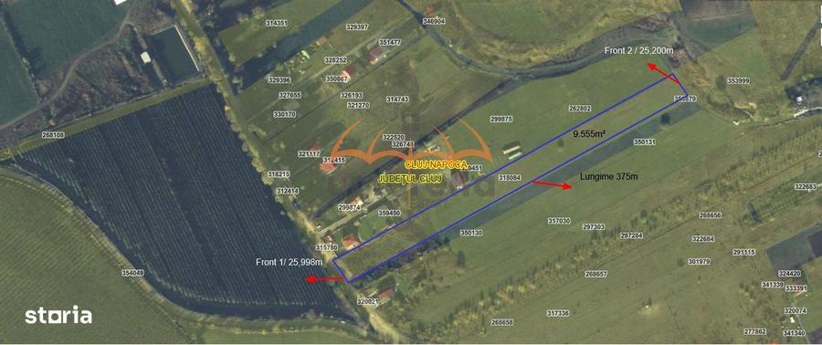 De vanzare urgent teren intravilan Cluj-Napoca 9.555m2, str. Odobesti - 1