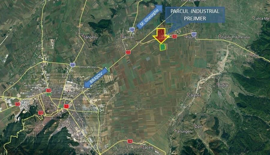 Teren 32,5 Ha compact Prejmer, Brasov. Imagini drona,tur/360 - 12