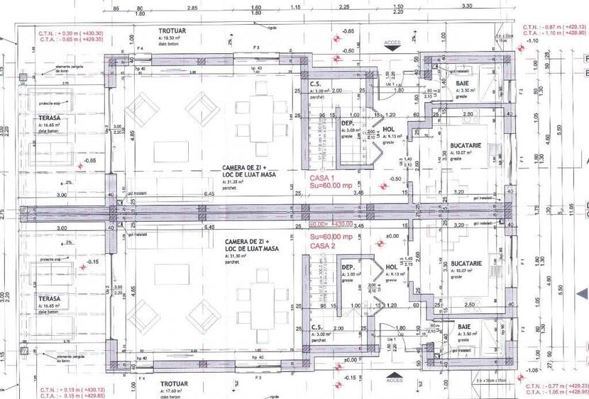 Duplex 119 mp, panoramic view zona Vivo Floresti - 3