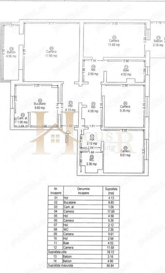 Decomandat. Vedere pe 2 parti. Centrala proprie. - 17