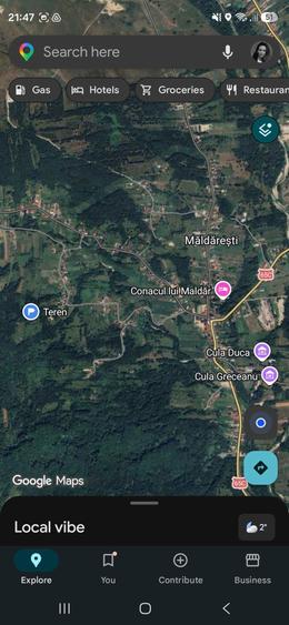Teren intravilan 4.281 mp la munte, cu deschidere de 66ml si priveliste - 2