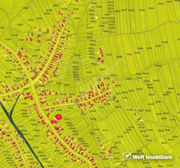 Teren in Chinteni, intravilan, pretabil constructie casa, 1243mp, zona Primariei - 3