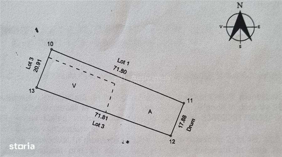 Teren TOP 1400mp 18ml stradal Vanatori (Odaia Manolache) - 1