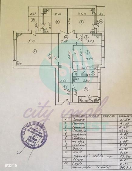 4 camere Piata Victoriei 97mp | Bloc monolit| Vedere Mixta - 4