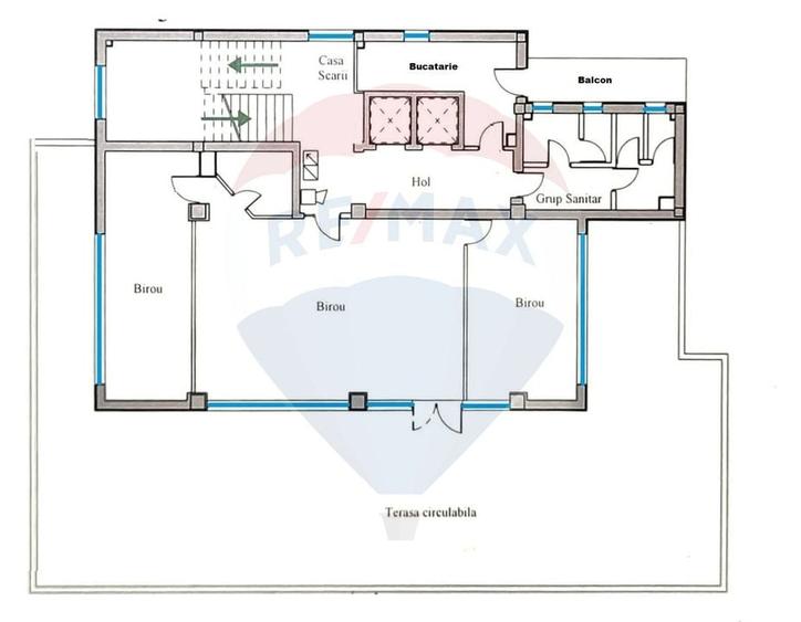 Spatiu birouri de inchiriat 150 mp Calea Turzii. Comision 0% - 4