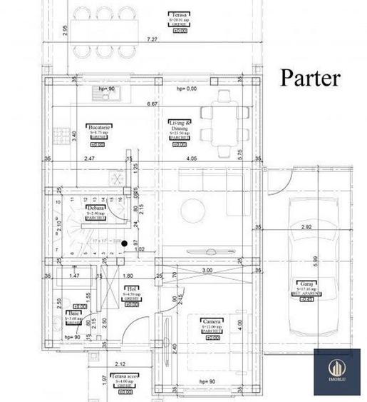 Duplex P+1, 5 camere, 104mp, garaj, teren 360mp, Cartierul Primaverii! - 7