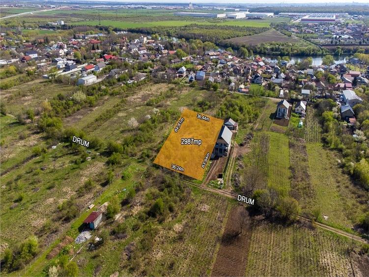 Stefanestii de Jos - Sos Stefanesti, teren 2987 mp, STB 4 min, deschidere 36 ml - 3