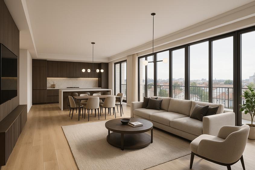 PENTHOUSE PANORAMIC – Etaj 9 | 4 Dormitoare | 5 Băi | Living 103 mp - 1